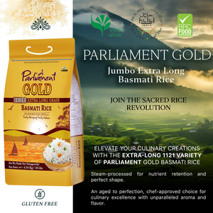 Parliament Gold Jumbo Extra Long Basmati Rice -10 lbs