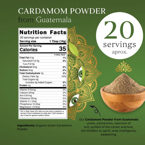 Aryaa Organic Cardamom Powder from Guatemala