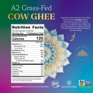 Aryaa Organic A2 Grass-Fed Ghee (1L)