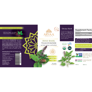 Aryaa Organic Holy Basil Powder - Tulsi (Organic)